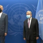 دیدار دبیرکل سازمان ملل متحد با نماینده رژیم ناقض حقوق بشرِ ایران و حامی گروه طالبان ـ مجله‌ی اورال